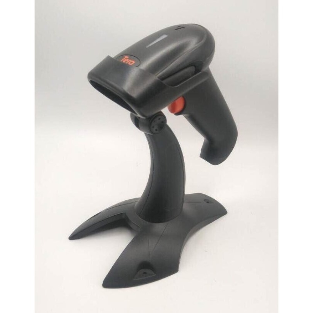 Tera Portable Wireless Barcode Scanner with Stand USB Cable HW0002 Black